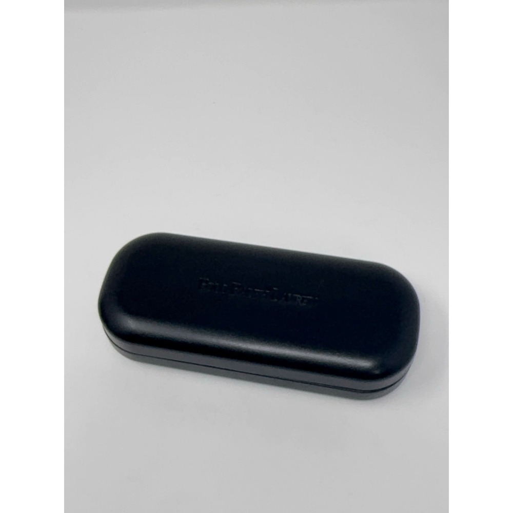 Polo Ralph Lauren Eyeglasses Case Hard Shell Black Travel Carrier Felt Lined